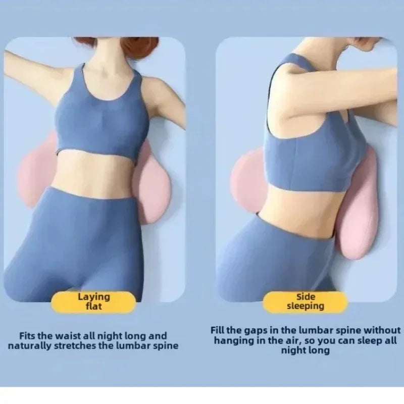 CoreAxis Lumbar Support Pillow — Memory Foam Back Cushion for Sleep & Recovery