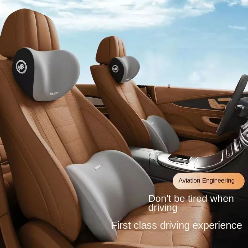 CoreAxis Car Lumbar Support Cushion — Ergonomic Driver Seat Back Support