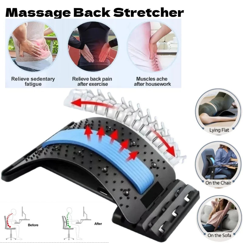 CoreAxis Back Massage Stretcher Pad — Lumbar Support & Muscle Relaxation Mat