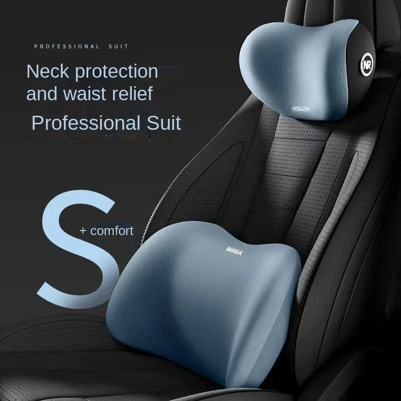 CoreAxis Car Lumbar Support Cushion — Ergonomic Driver Seat Back Support