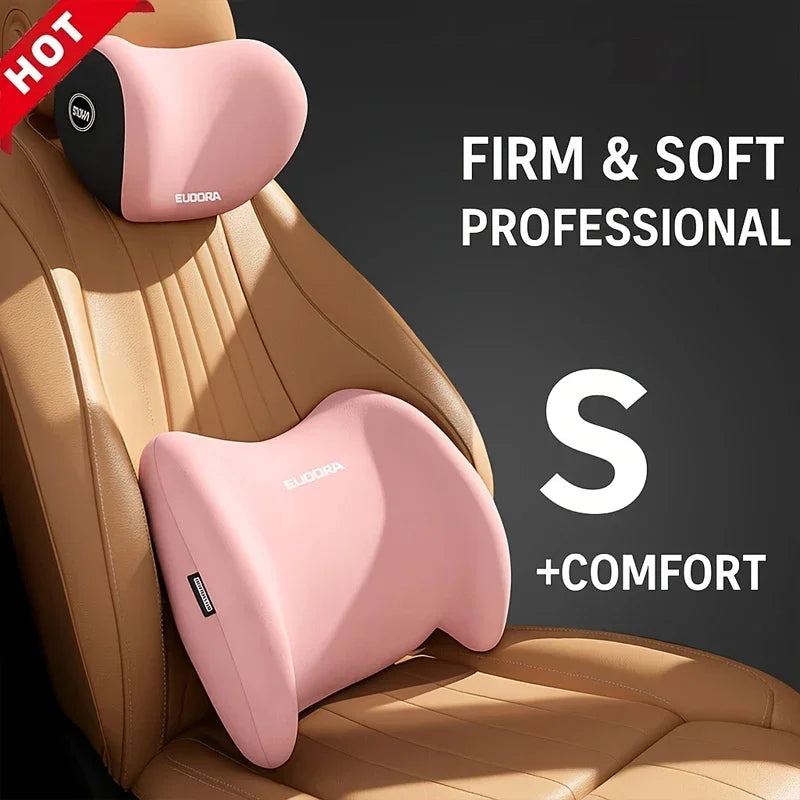 CoreAxis Car Lumbar Support Cushion — Ergonomic Driver Seat Back Support