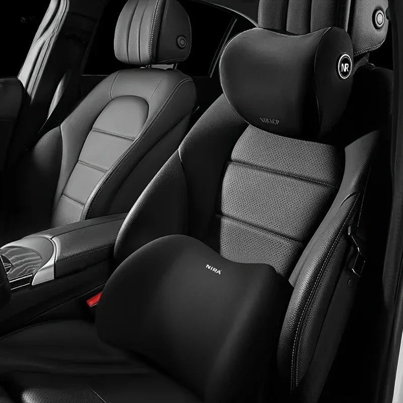 CoreAxis Car Lumbar Support Cushion — Ergonomic Driver Seat Back Support