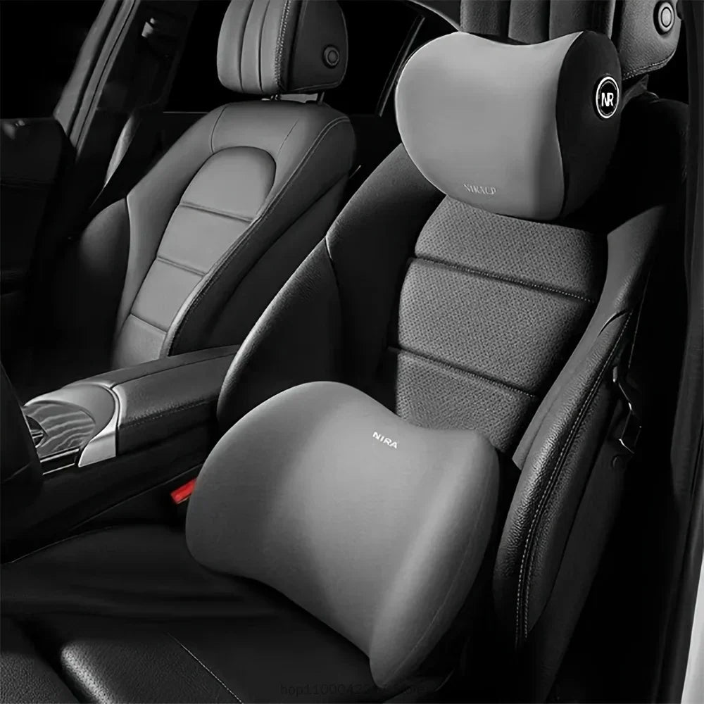 CoreAxis Car Lumbar Support Cushion — Ergonomic Driver Seat Back Support