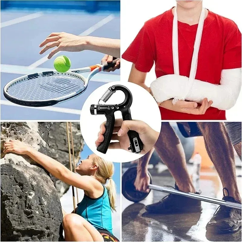 CoreAxis Adjustable Hand Grip Strengthener — 10-100kg Forearm & Wrist Trainer for Men & Women