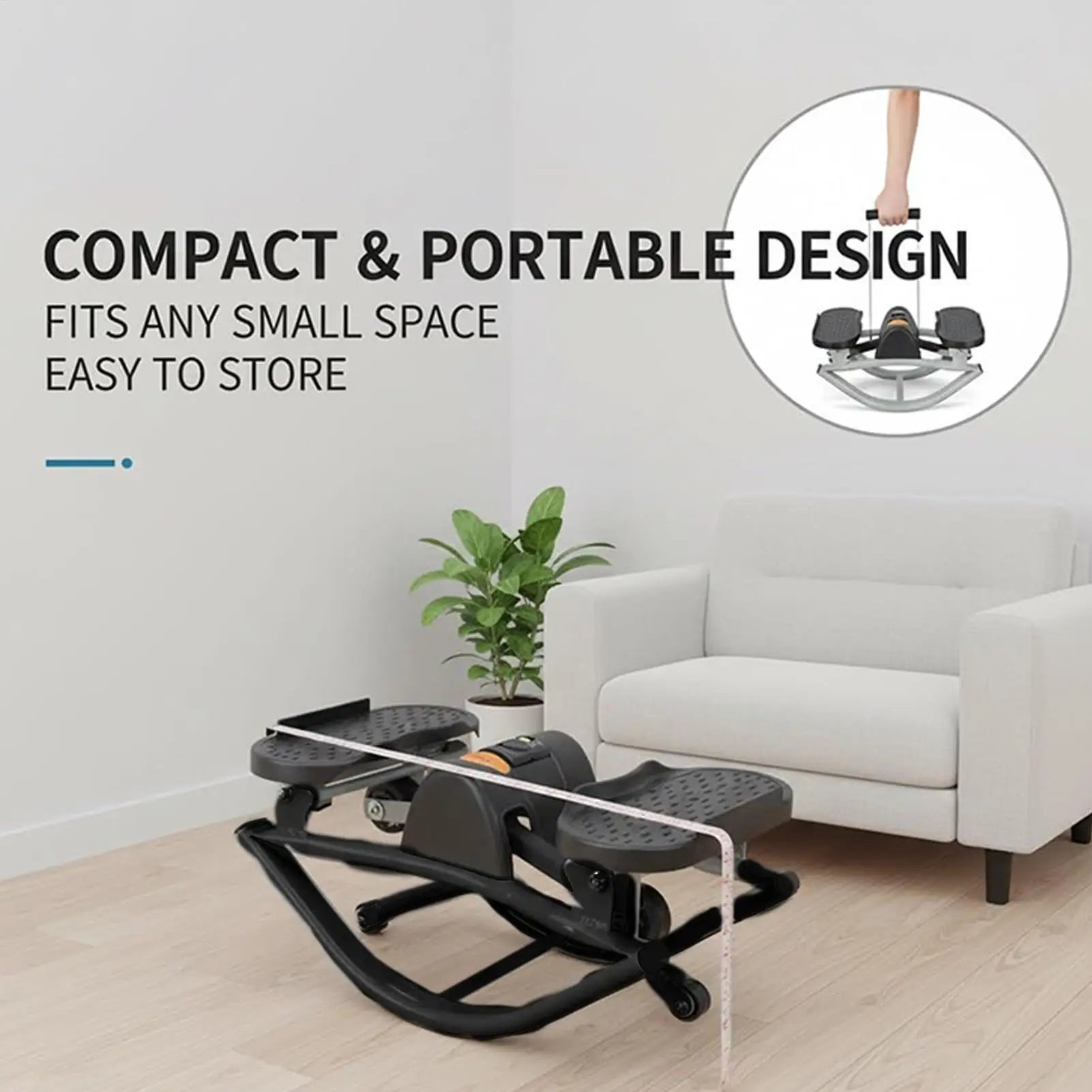 CoreAxis Rock Stepper Machine — Silent Full Body Workout for Home, Office &amp; Dorm