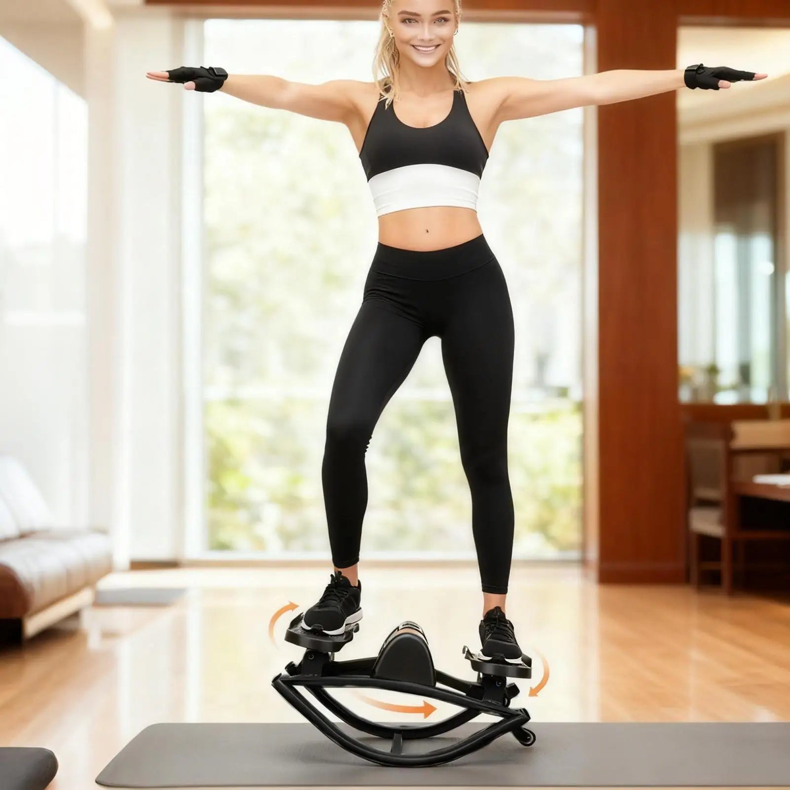 CoreAxis Rock Stepper Machine — Silent Full Body Workout for Home, Office &amp; Dorm