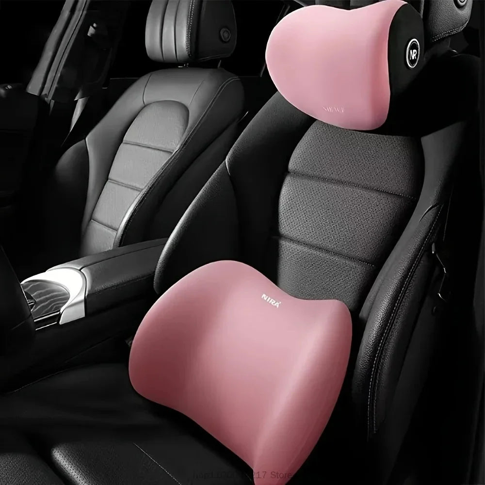 CoreAxis Car Lumbar Support Cushion — Ergonomic Driver Seat Back Support